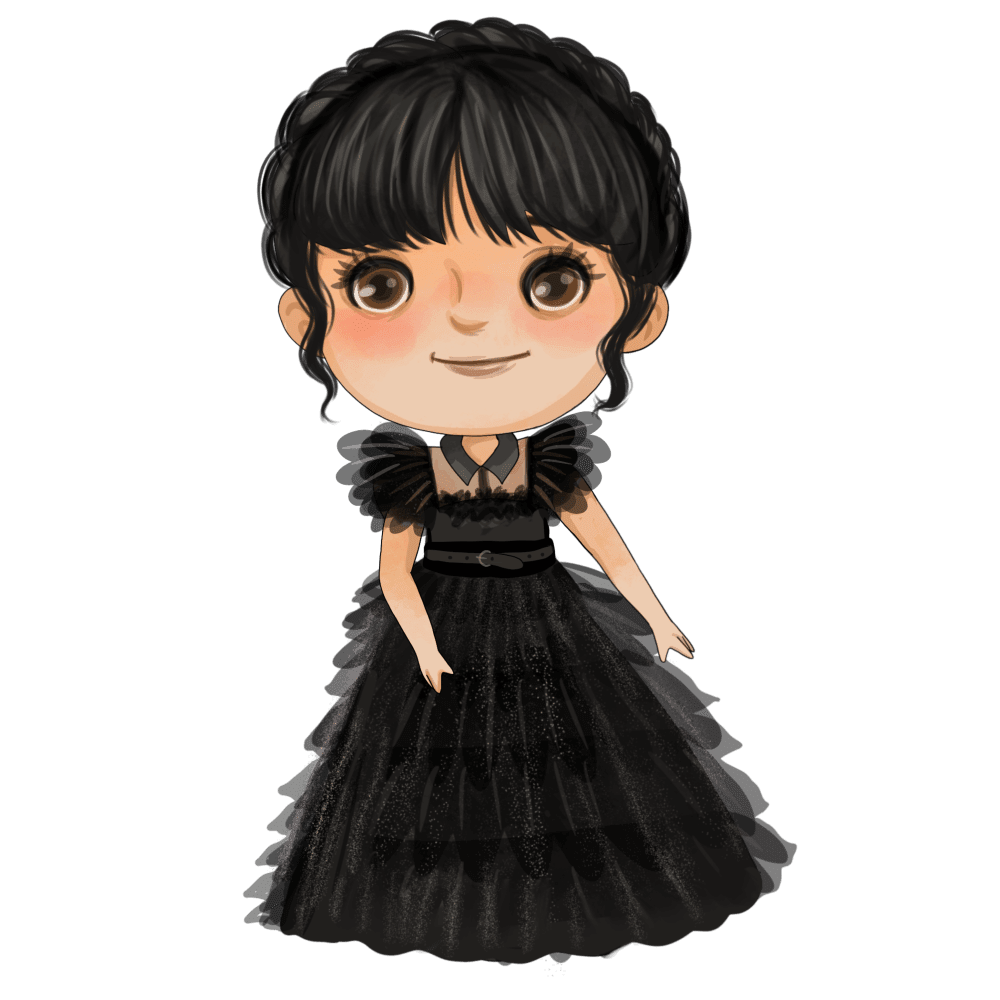 Wednesday addams mi rcoles fiesta de cumplea os chicas imagenes infantiles clipart