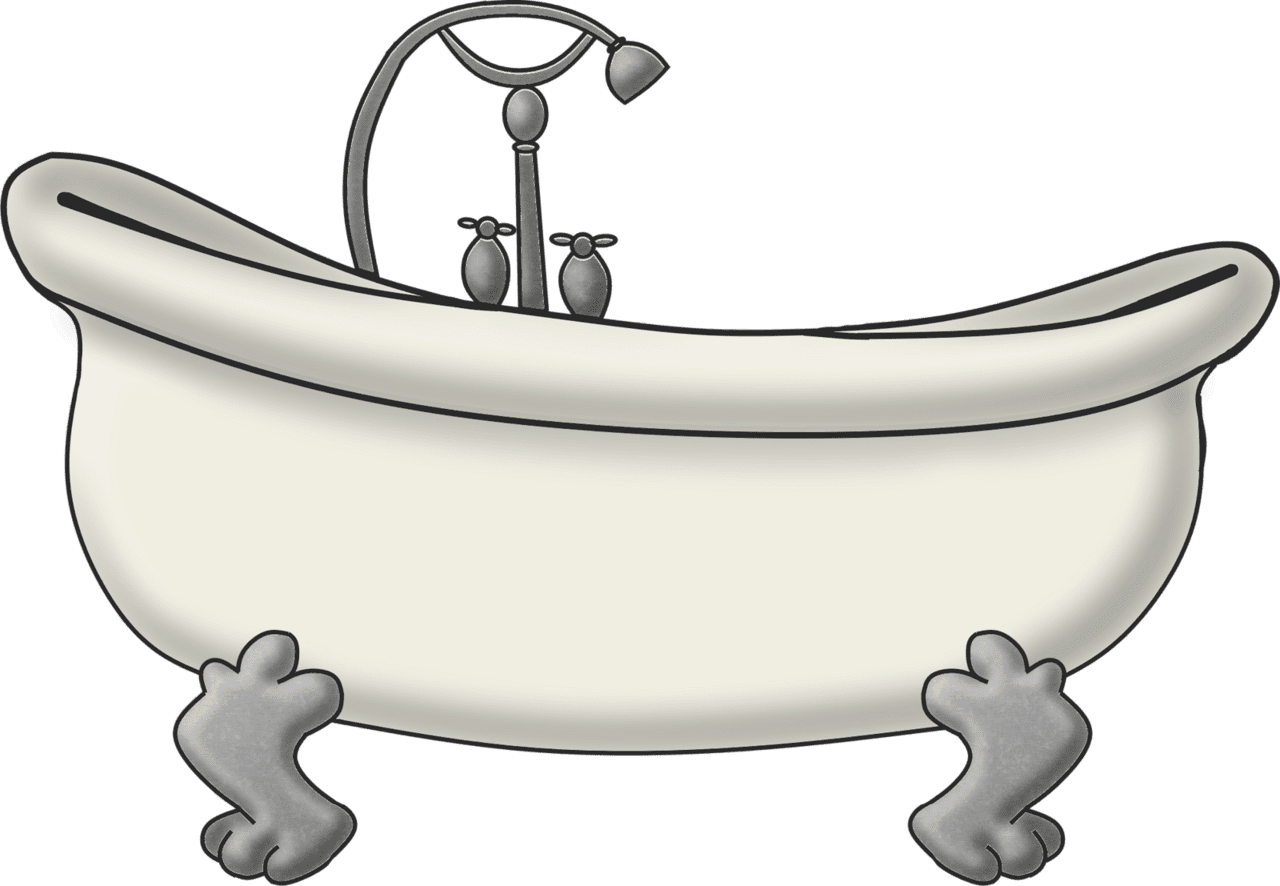 Sign language for bathtub clipart background