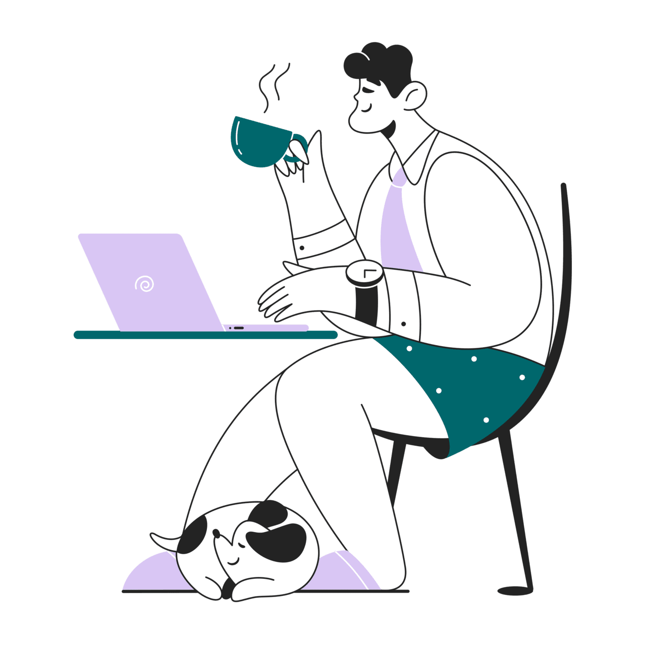 For computer remote work clipart logo