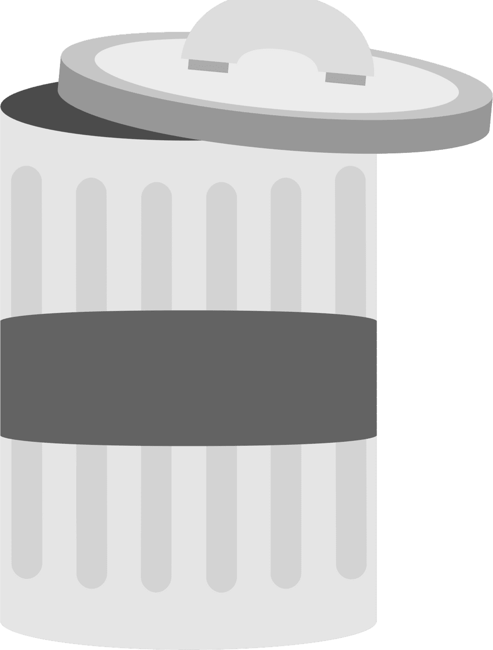 Garbage can vector clipart images 2