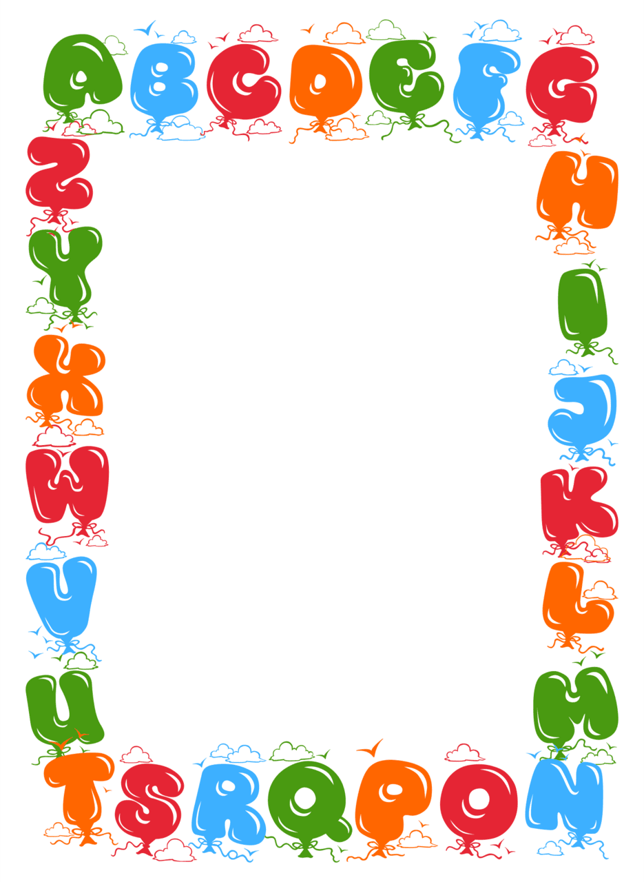 Abc alphabet borders printables printablee clipart free