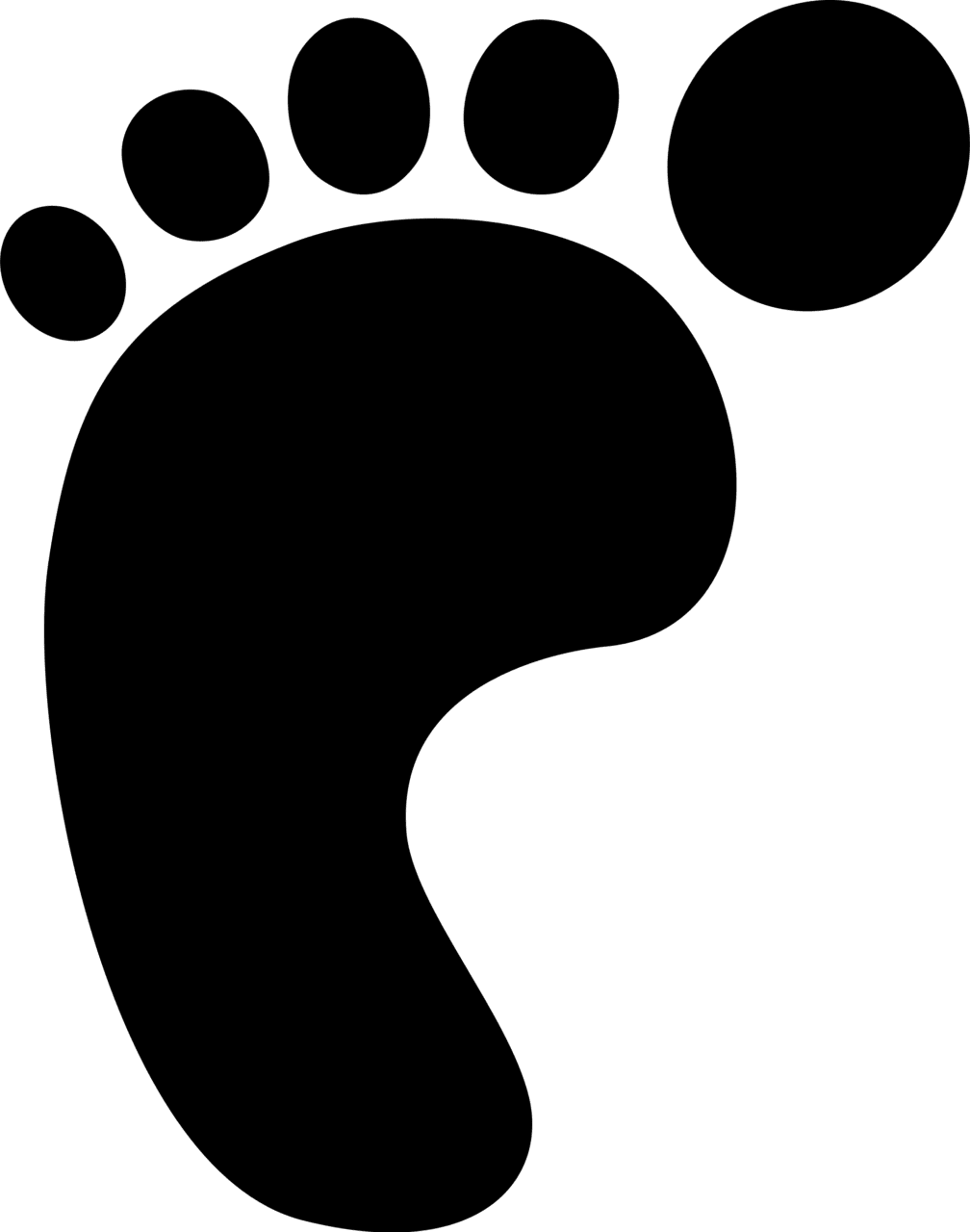 Left footprint vector clipart image photo cc images