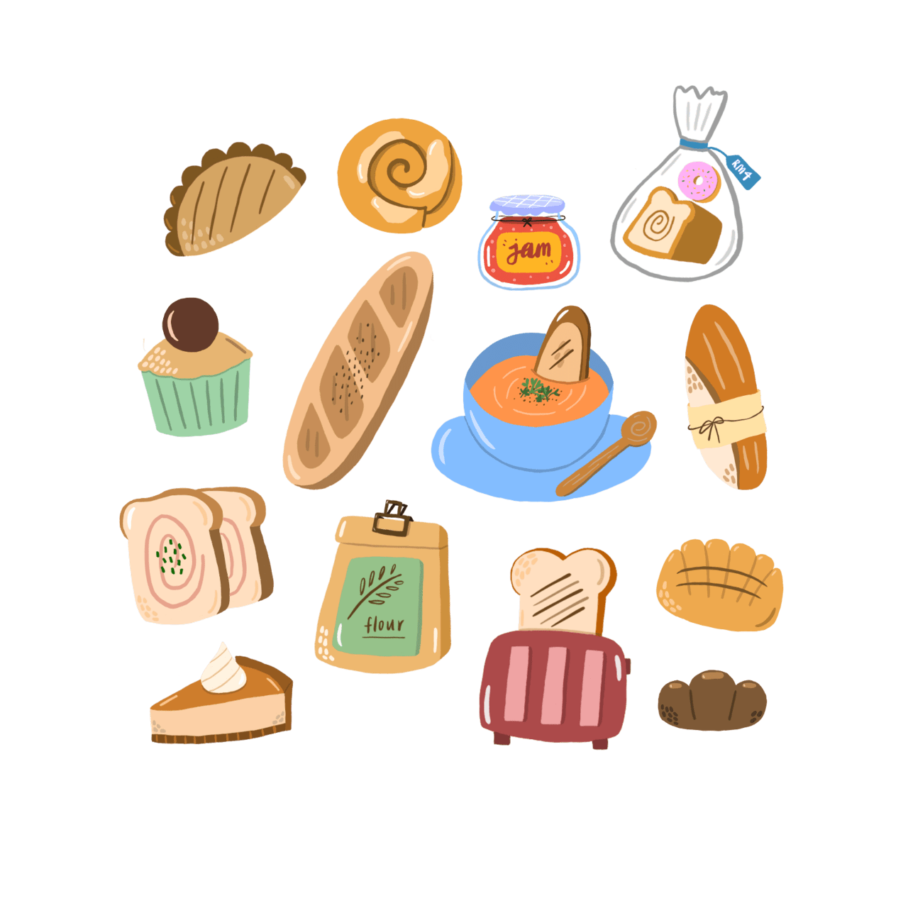 Bakery pin page clipart free 3