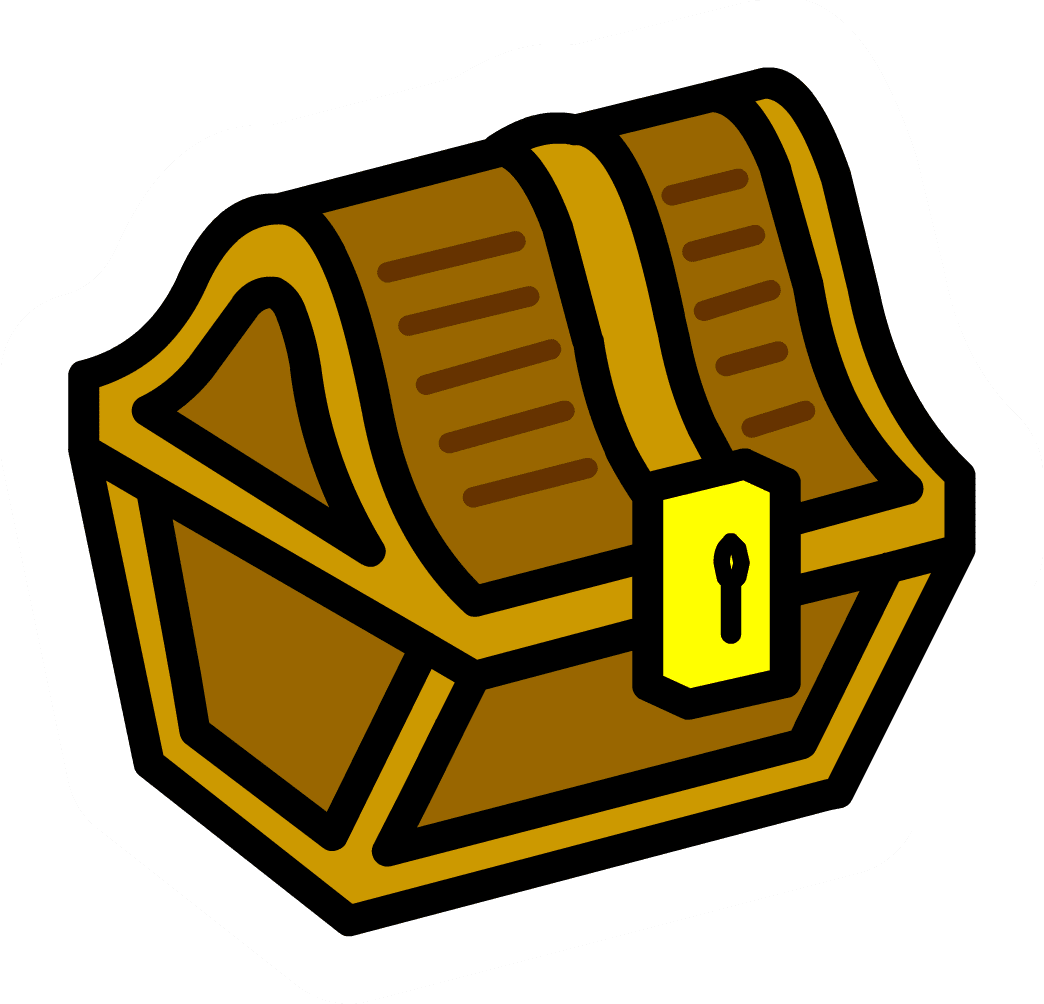 Animated cartoon treasure chest clipart image