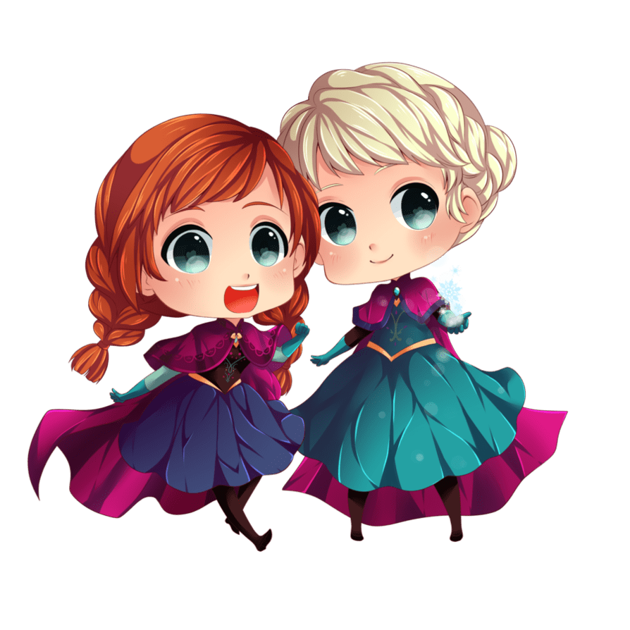 Elsa frozen chibis by crispelter deviantart clipart background