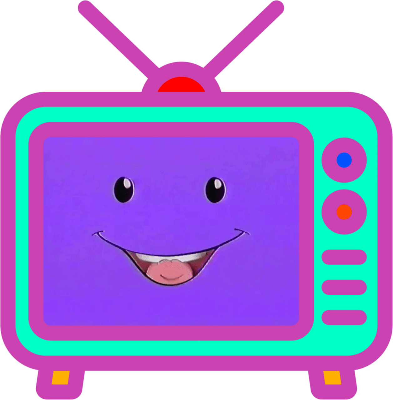 Television pin page clipart image 2