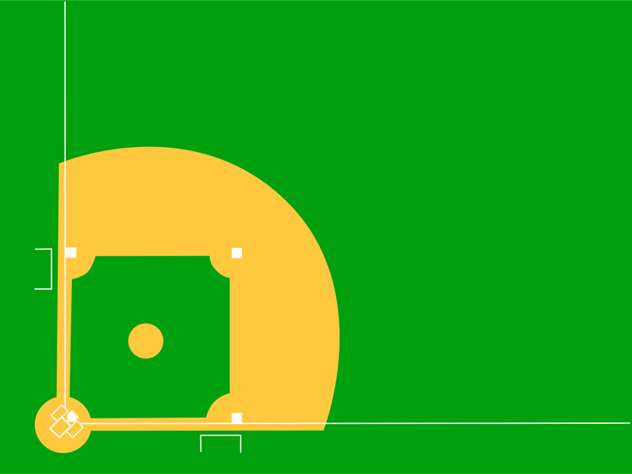 Baseball diamond vector clipart images 4