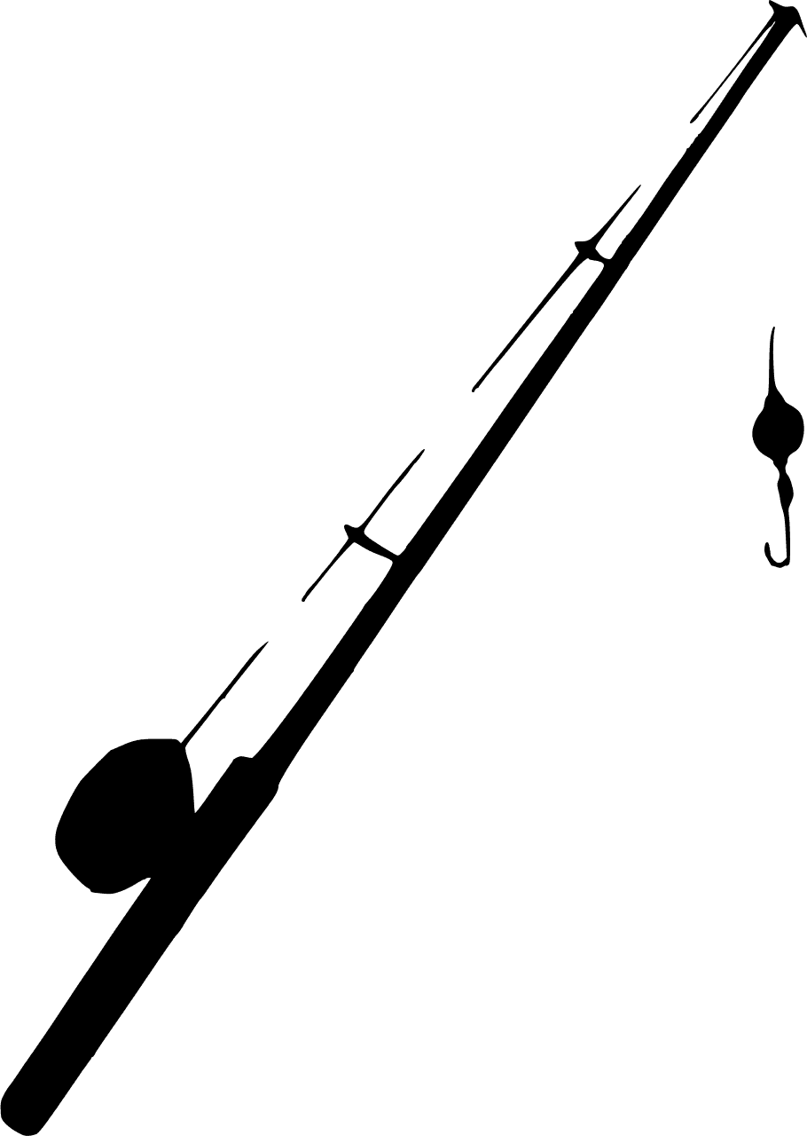 Fishing pole vector graphics clipart