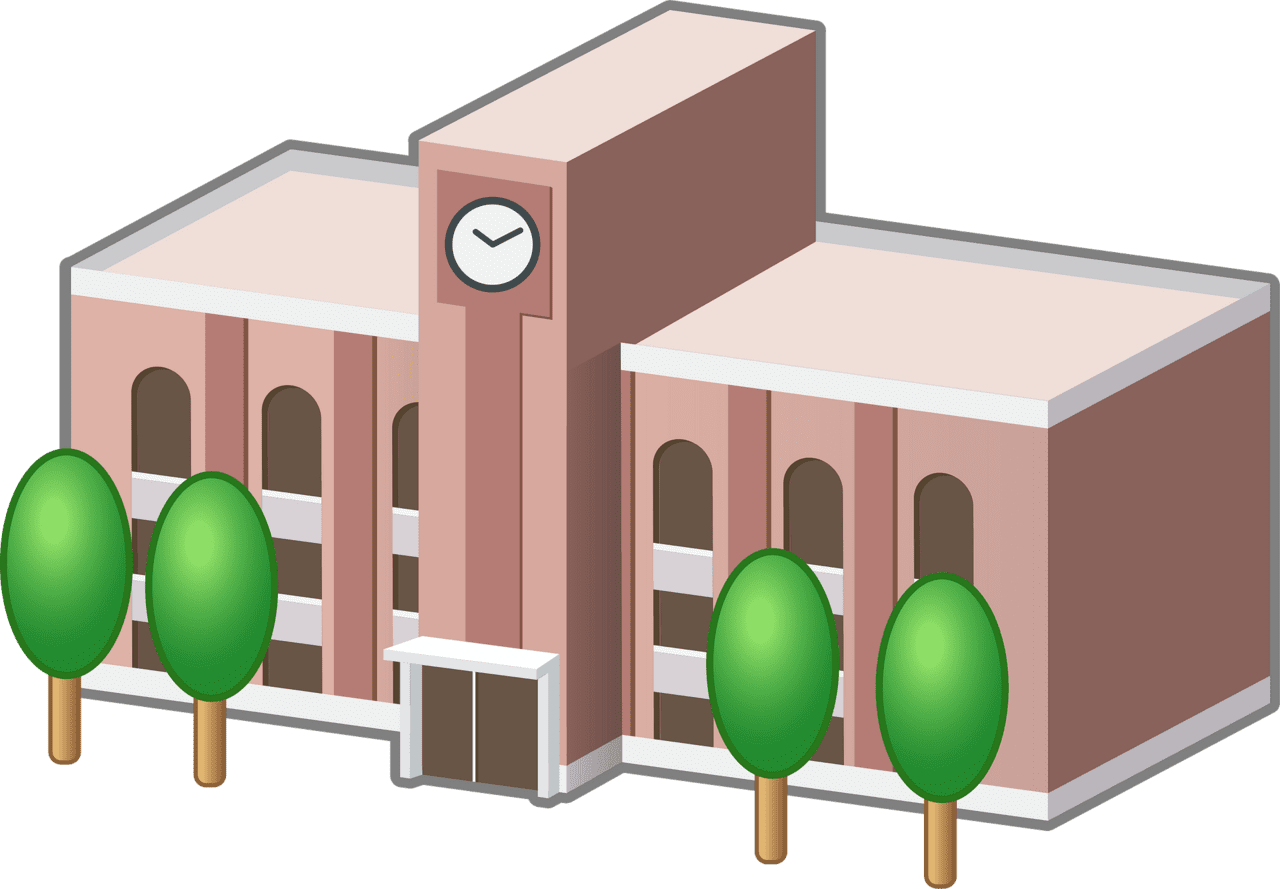 University college vector clipart images