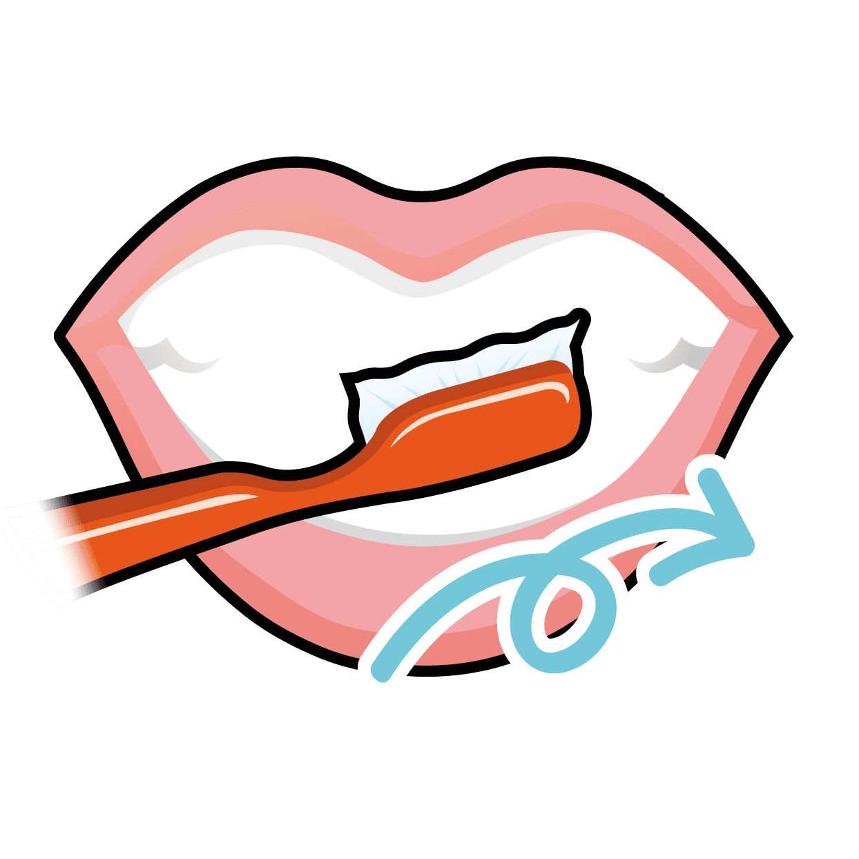 Brushing teeth smiley shen startwell clipart photo