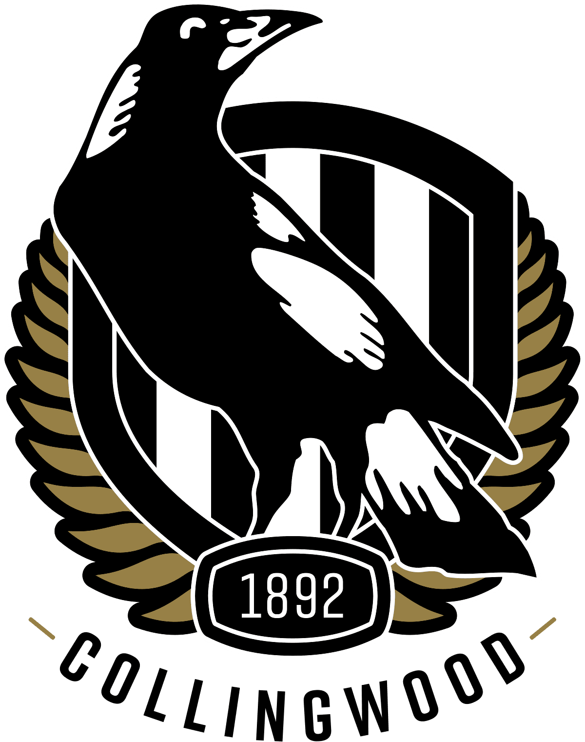 Crow collingwood football club melbourne aus clipart free