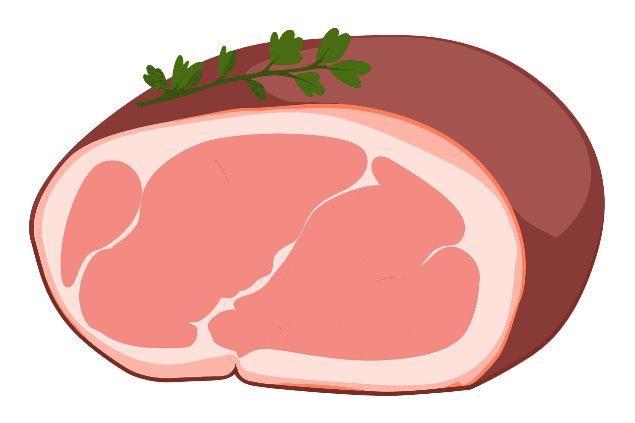 Meat ham image clipart