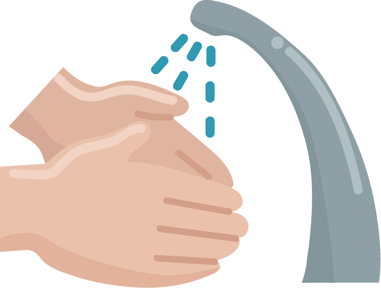 Washing hands hand vector clipart images 6