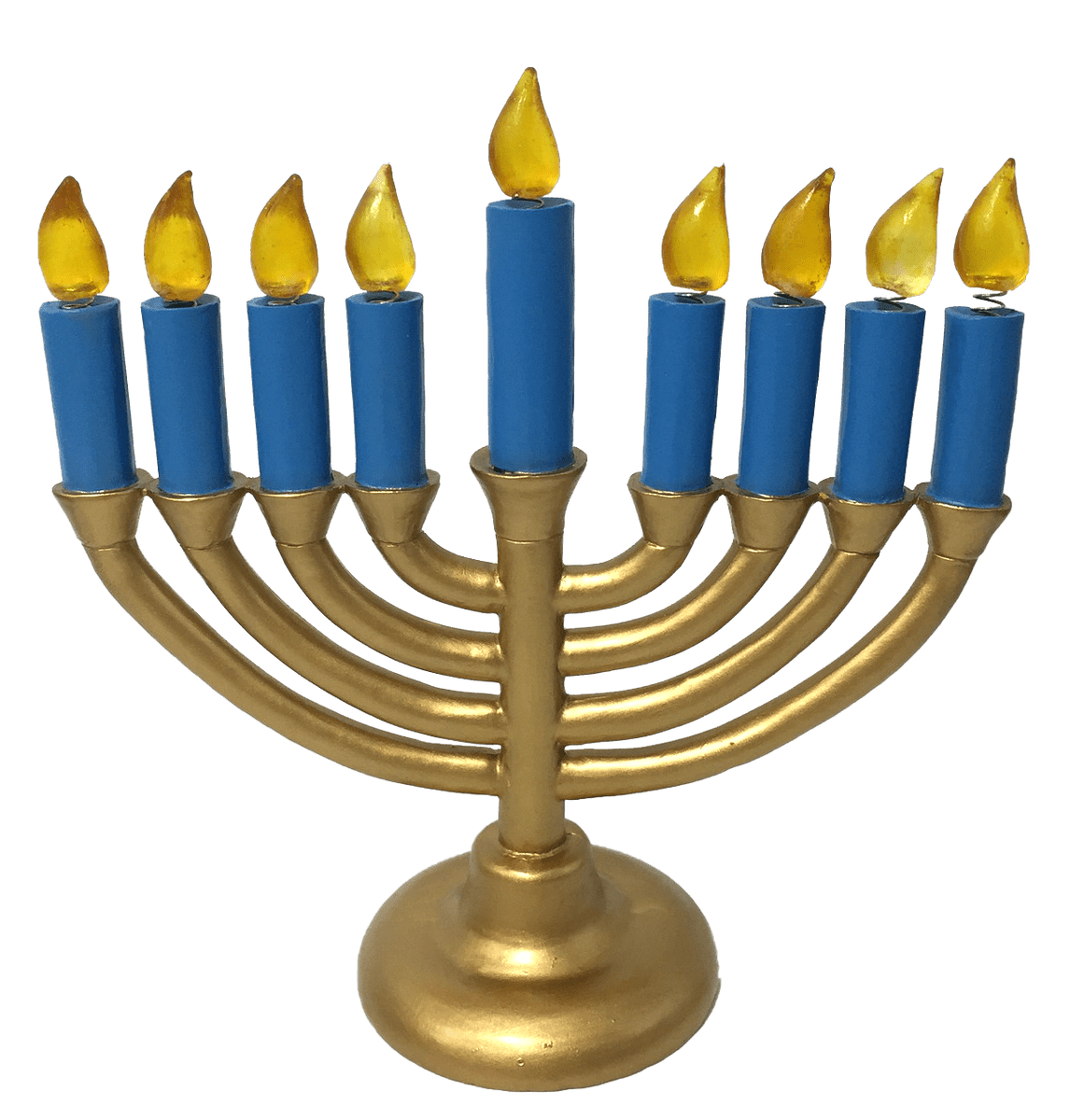 Menorah blue candles hanukkah chanukah bobble clipart vector