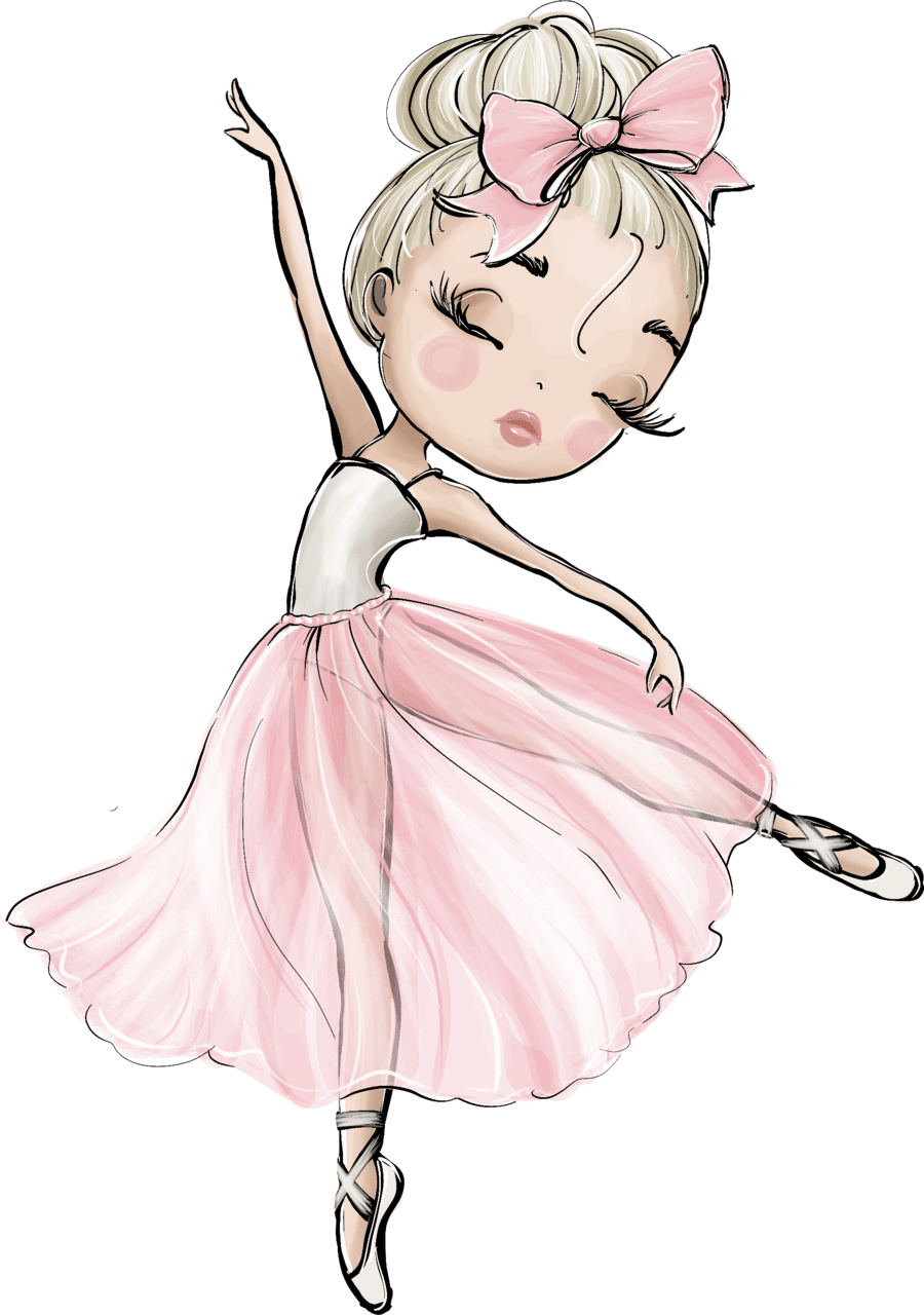 Ballerina pin page clipart vector 4