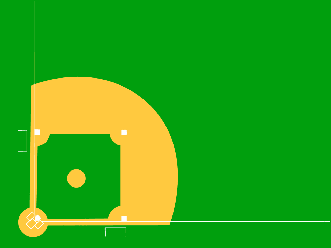 Baseball field diamond vector clipart images 3