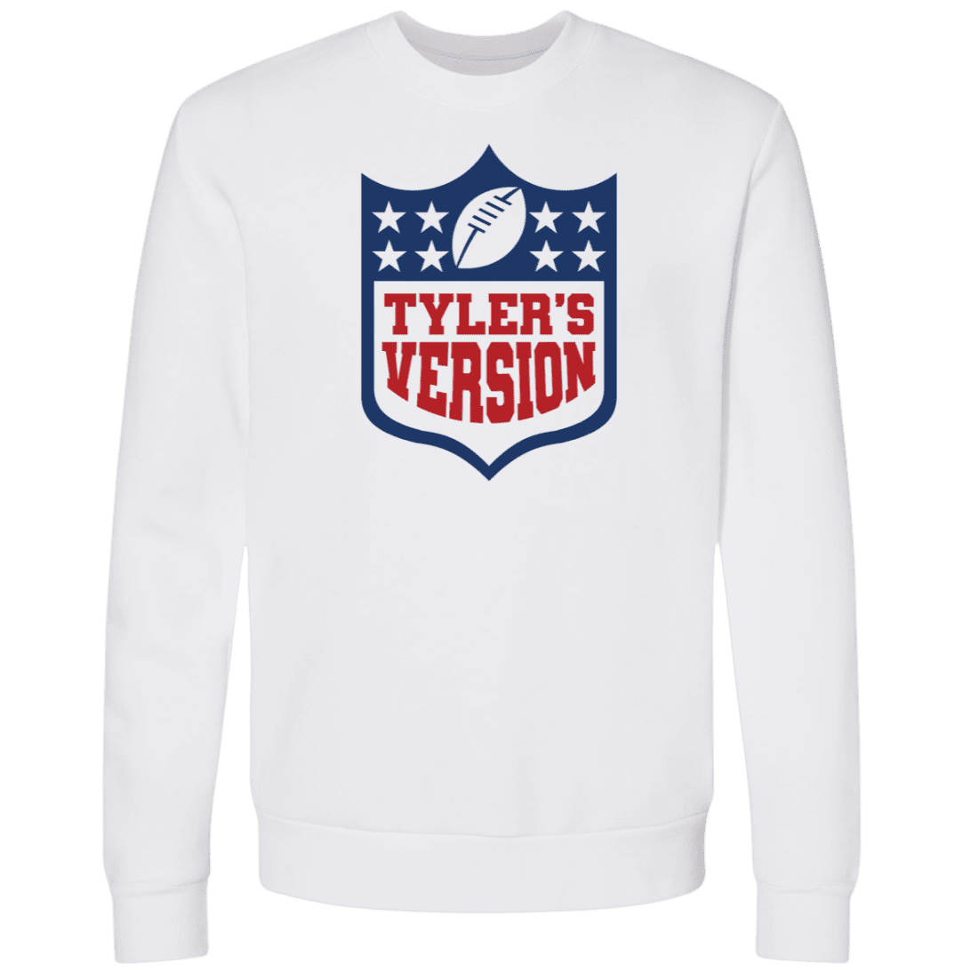 Shirt tyler version full color crewneck sweatshirt white clipart picture