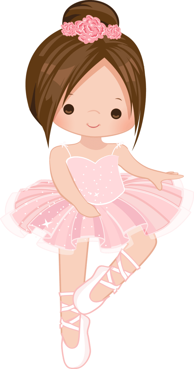 Ballerina kit festa bailarina rosa para imprimir origamiami clipart picture