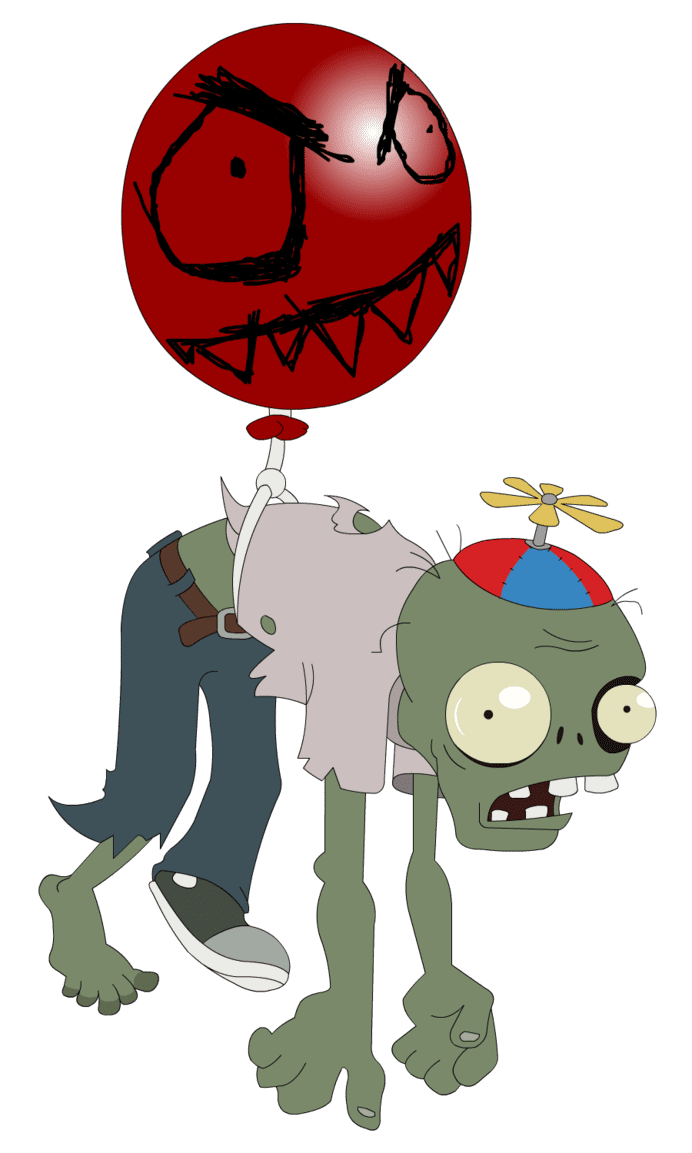 Plants vs zombie balloon by flash gavo deviantart seni ide kata indah clipart image