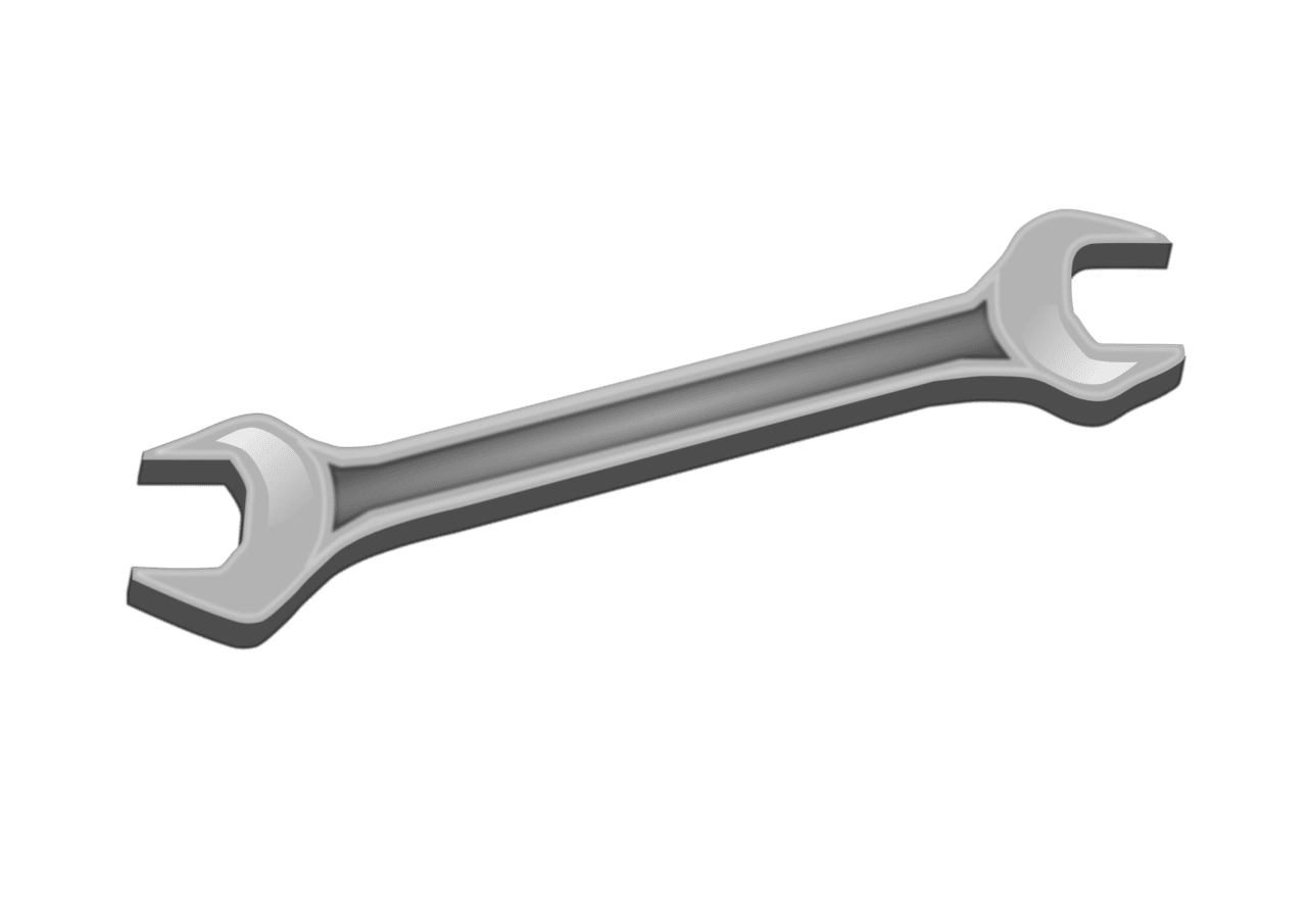 Wrench spanner clipart image