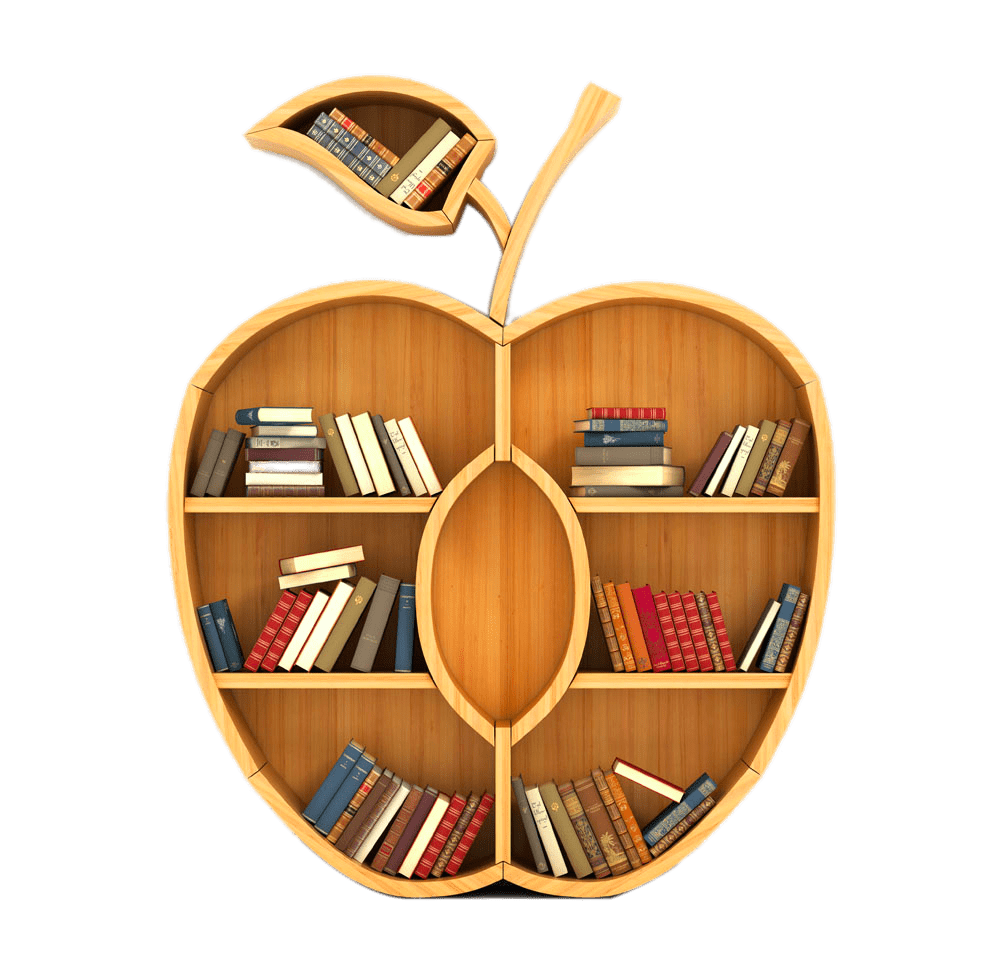 Bookshelf bookcase image size clipart 2