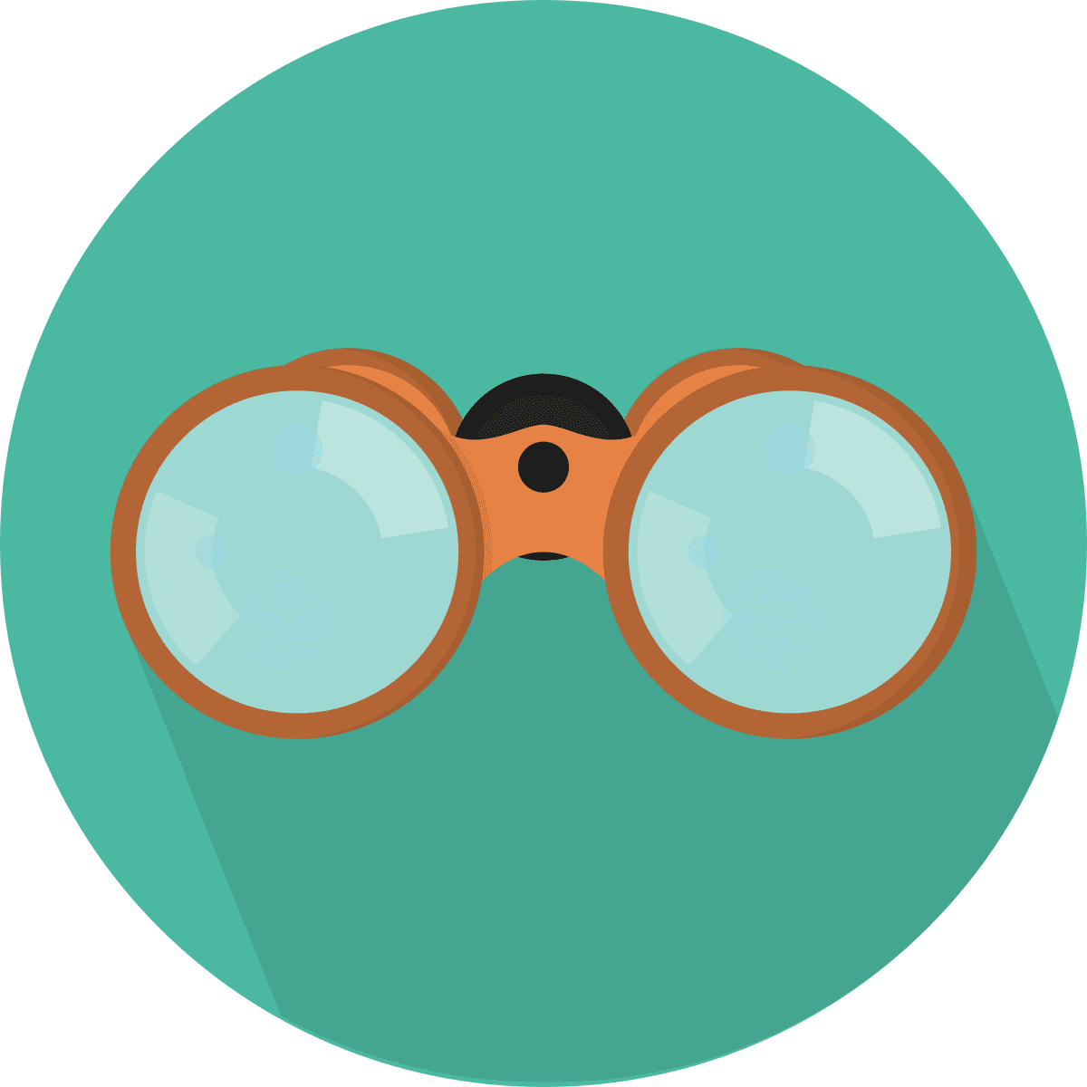 Creative tail objects binoculars clipart free