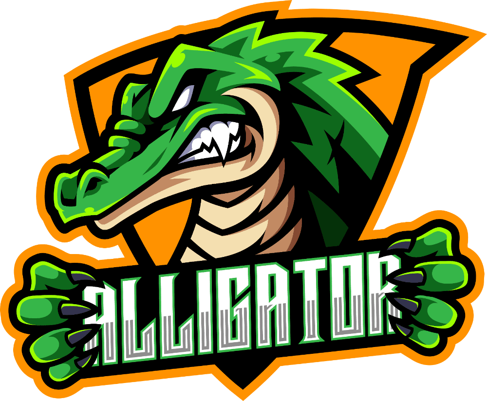 Gator crocodile logo clipart