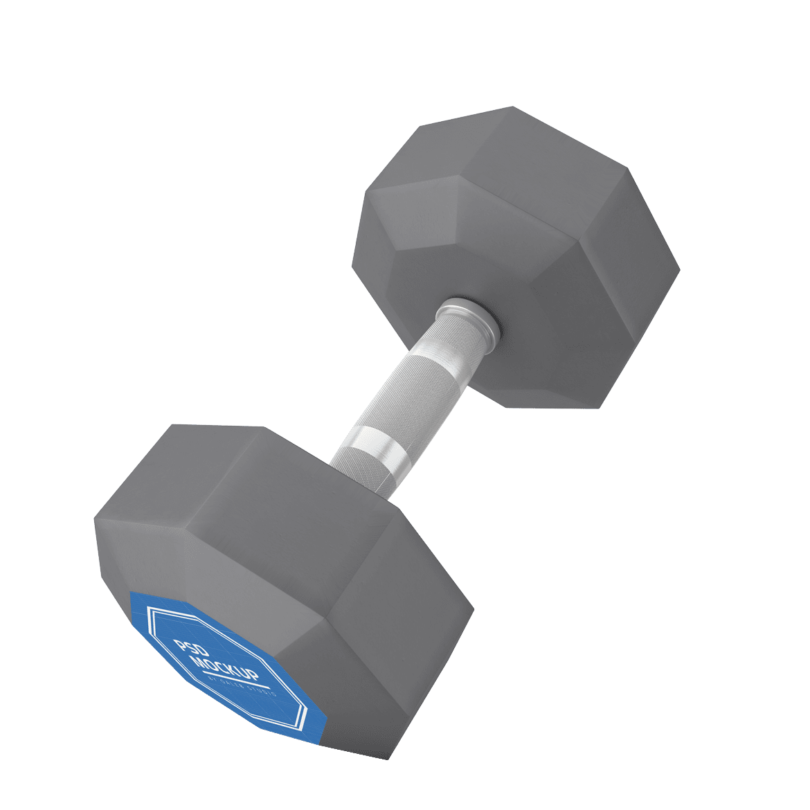 Rubber dumbbell daily mockup clipart picture