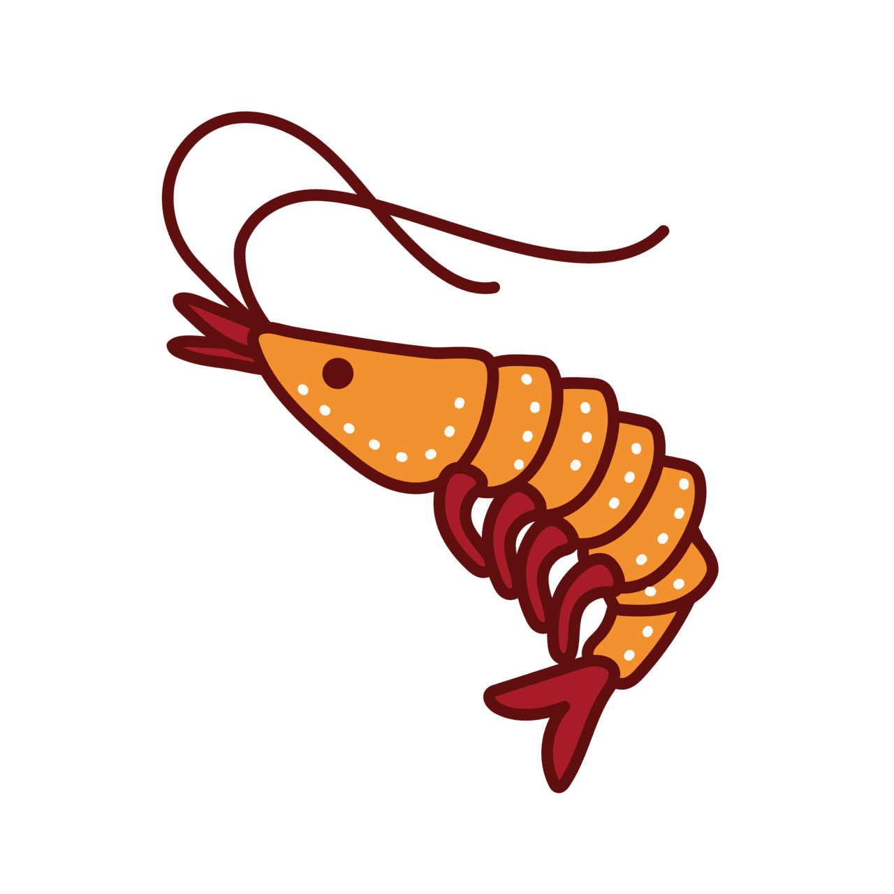 Shrimp clipart background