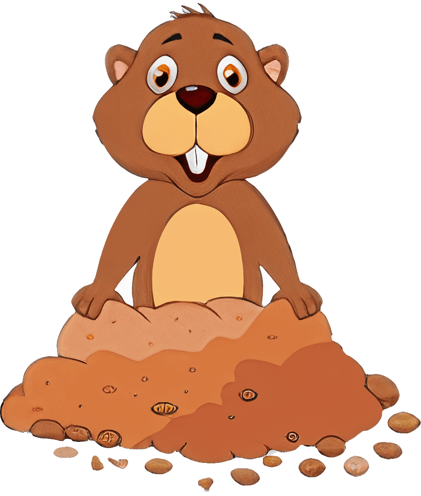 Groundhog day 2024 staff pioneer elementary school clipart transparent