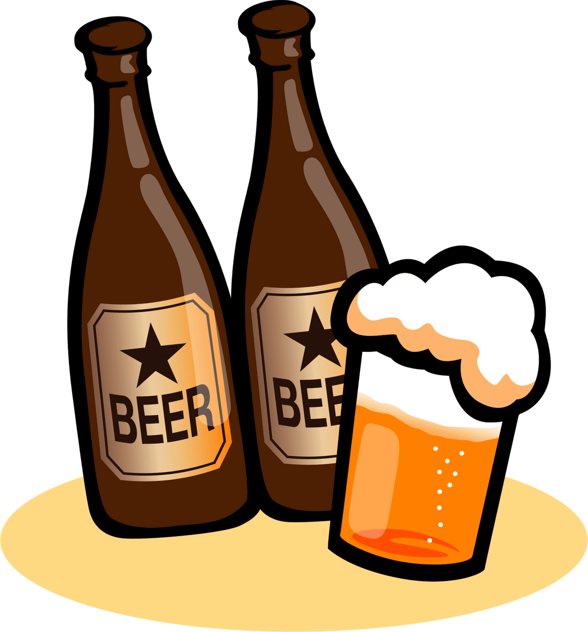 Alcohol beer drink vector clipart images