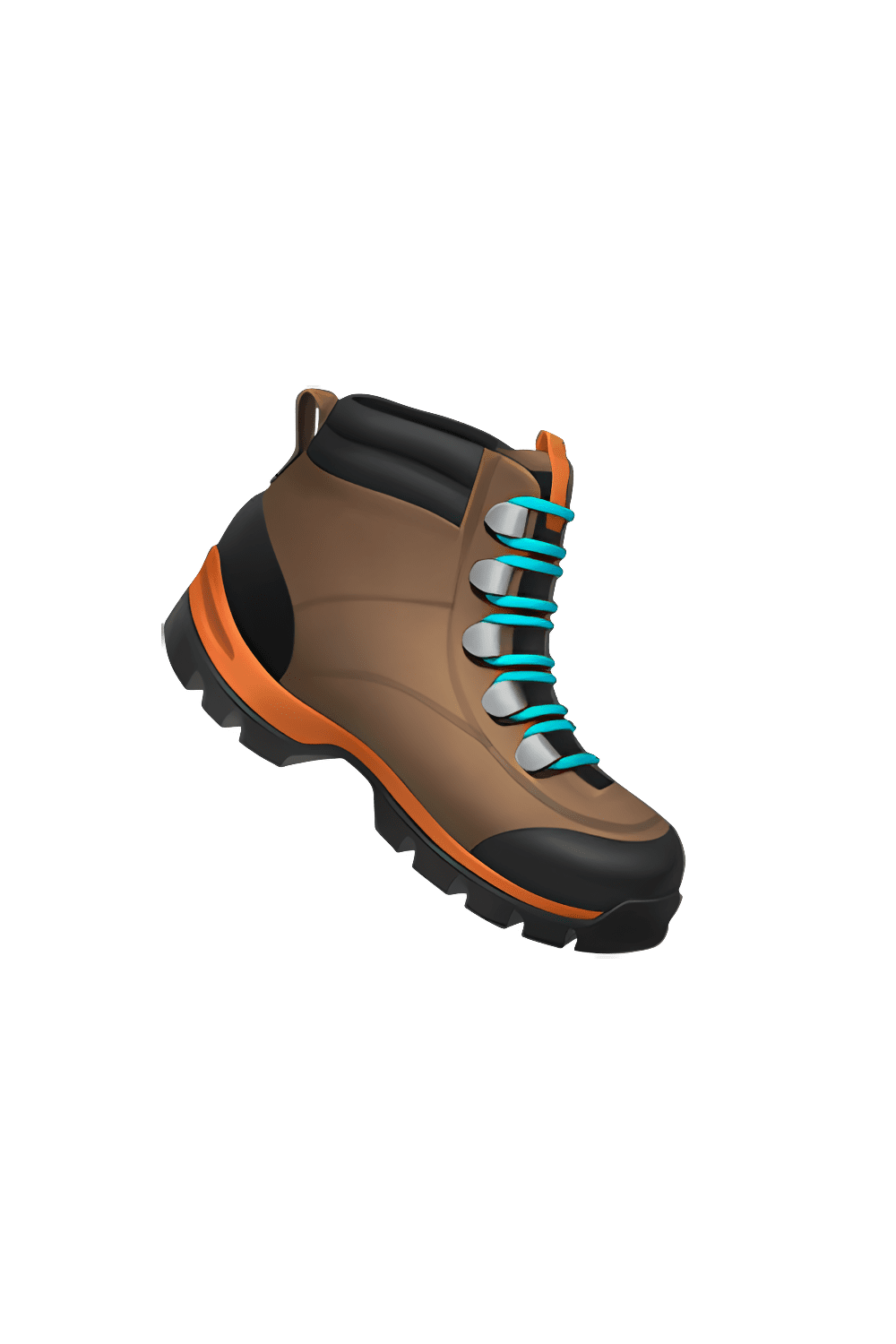 Hiking boot emoji clipart background