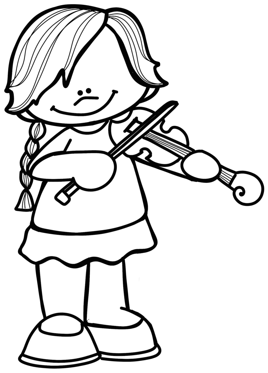 Violin pin page clipart photo 2