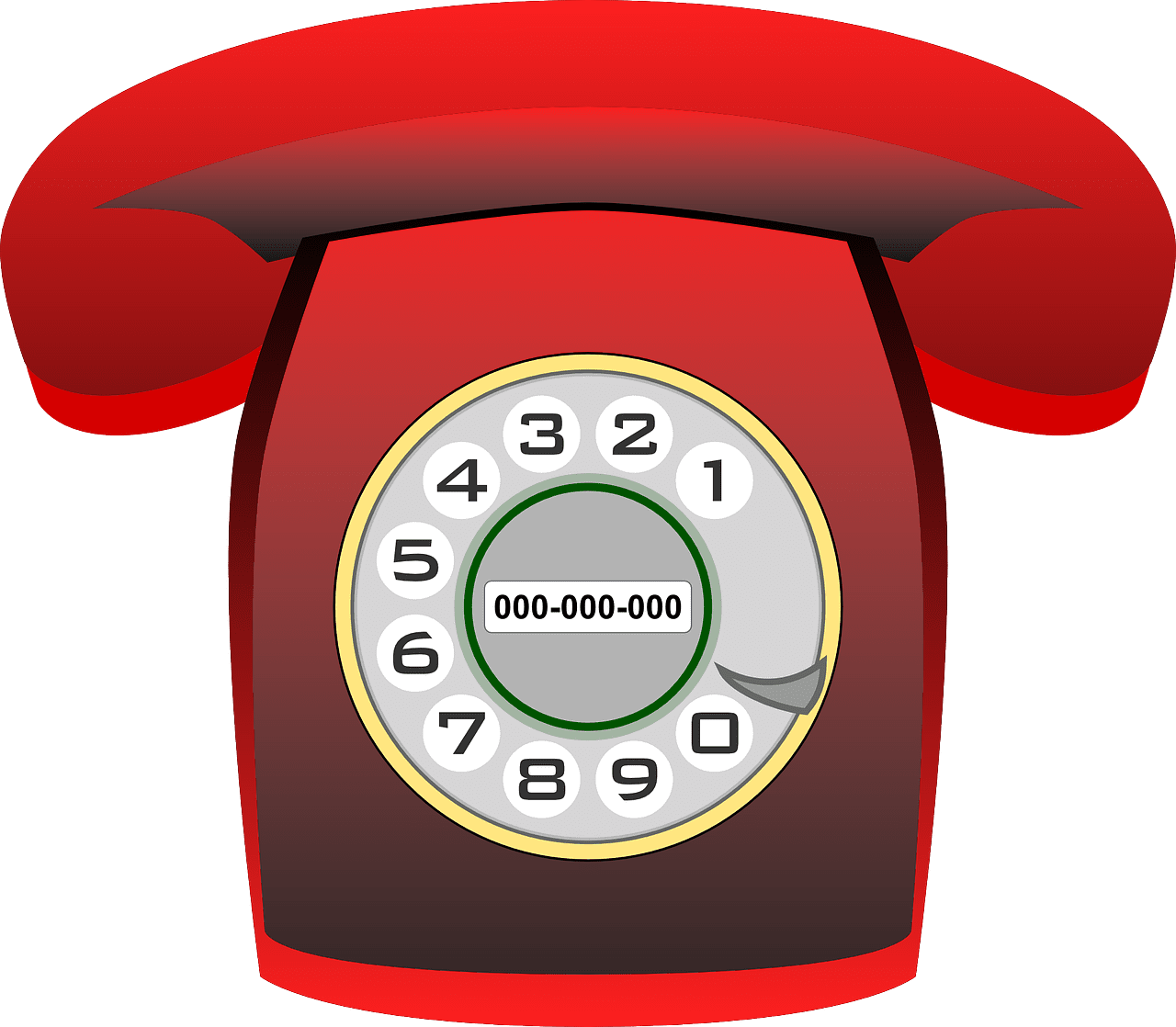 Communicate phone telephone munication vector graphic clipart