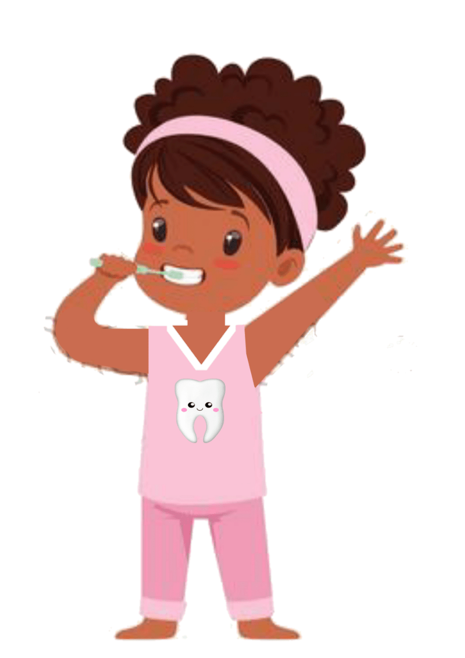 Brushing teeth pin page clipart photo