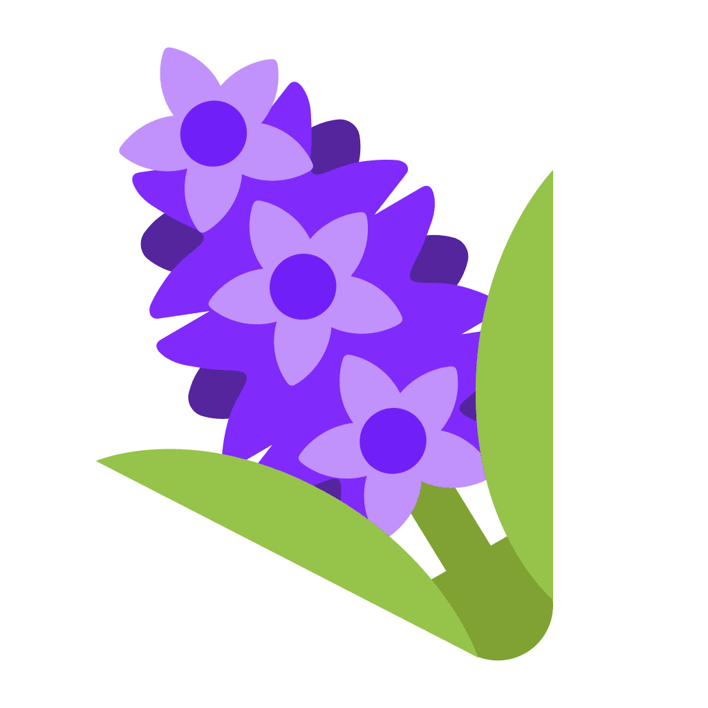 Bluebonnet hyacinth emoji clipart free