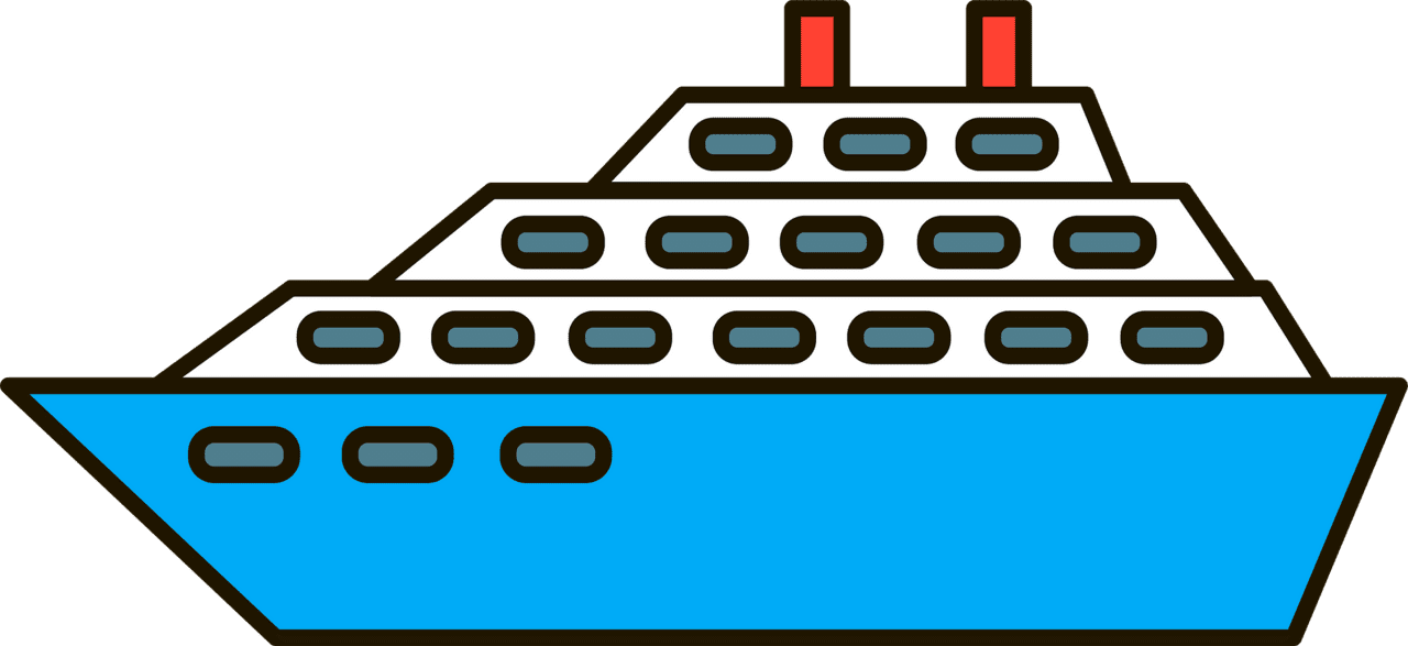 Cruise ship vector clipart images 2