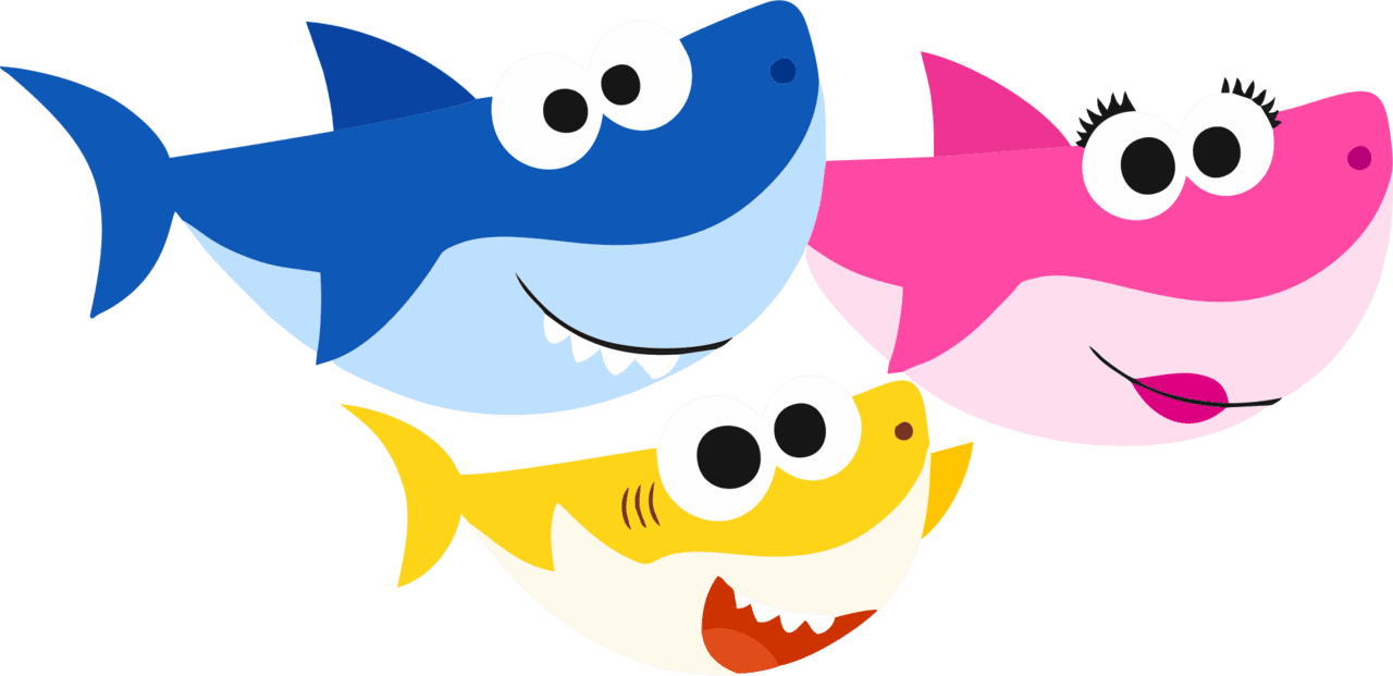Baby shark background clipart