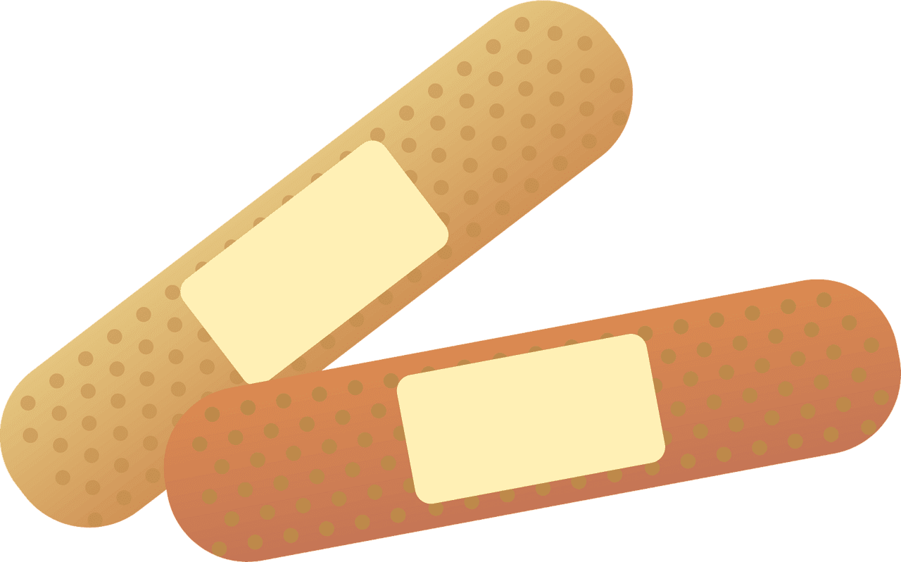 Band aid adhesive bandage vector clipart images