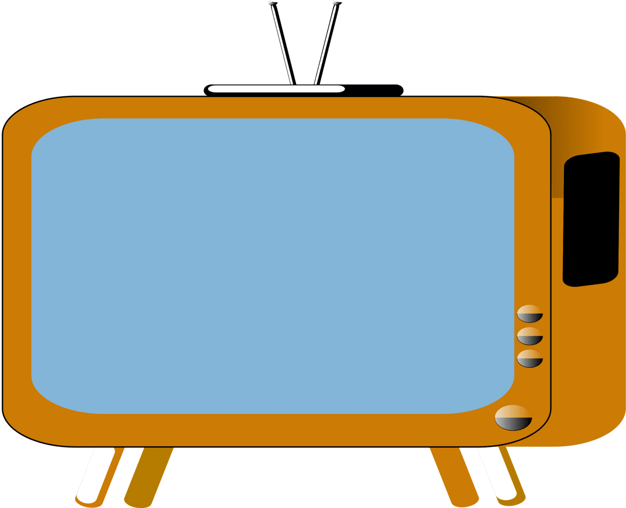 Television tv vector clipart images