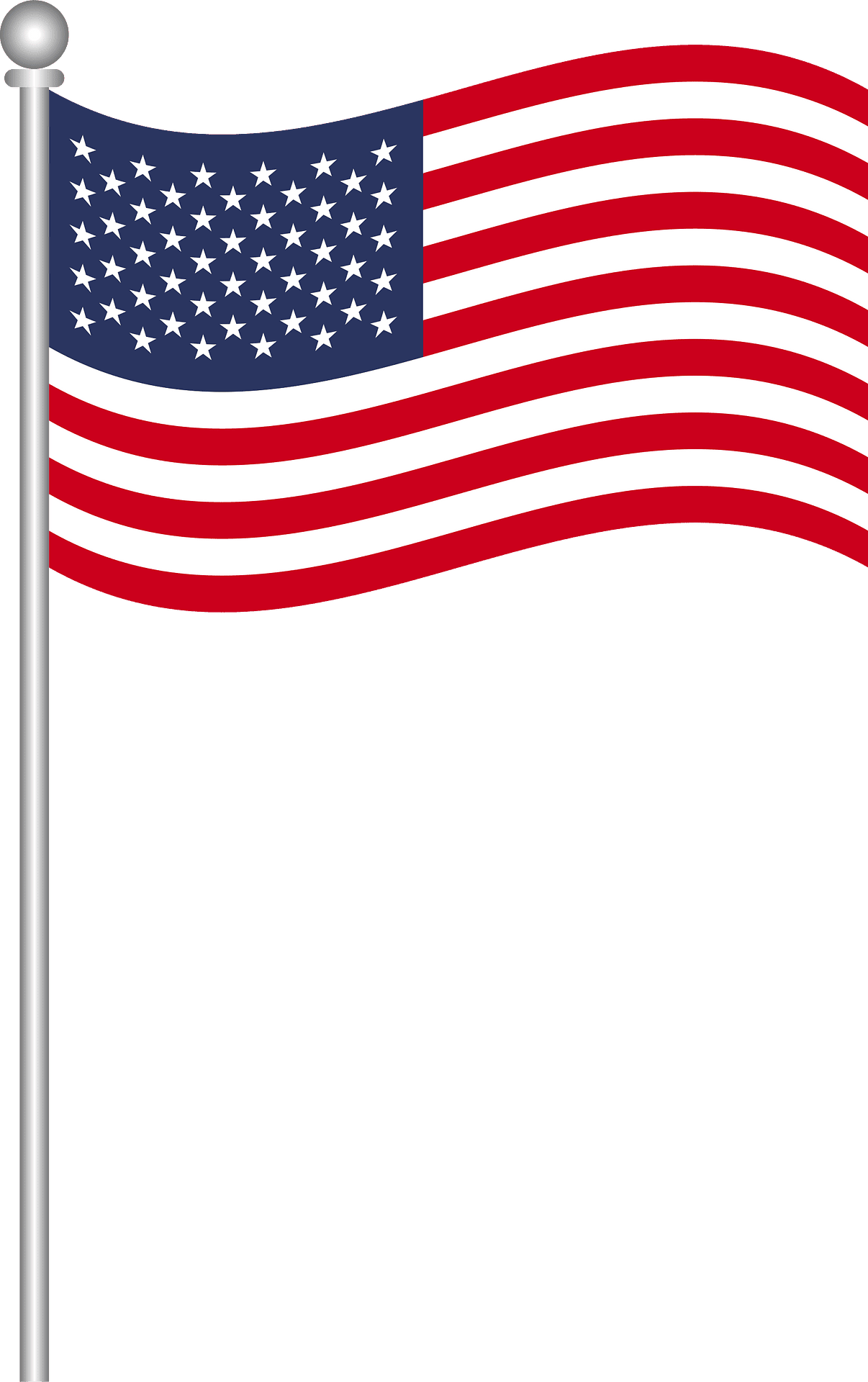 United states flag of the usa vector clipart images