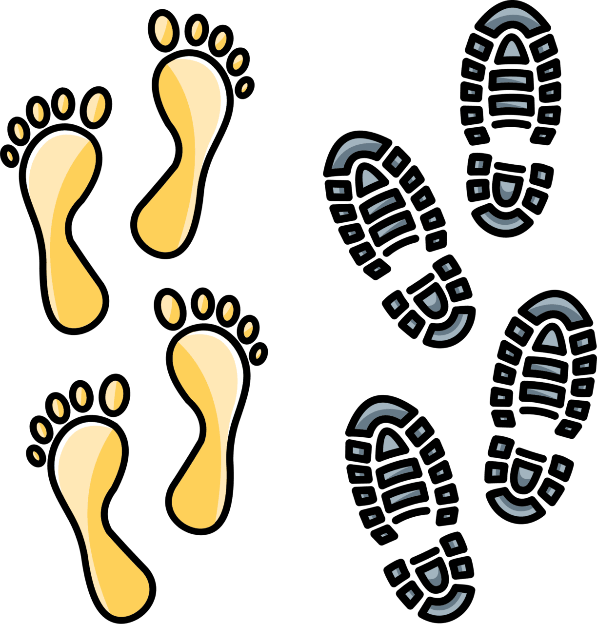 Footprint clipart images