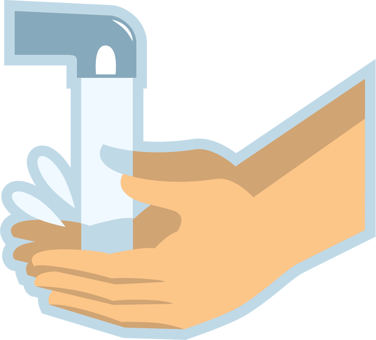 Washing hands hand vector clipart images 3
