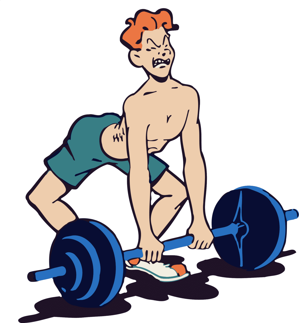 Weight training vector clipart images