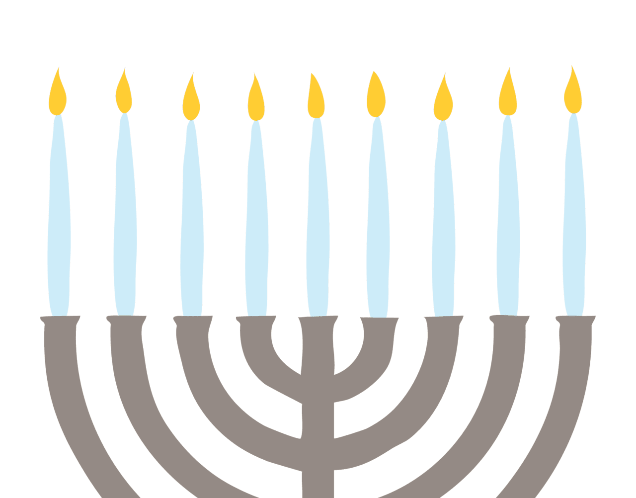 Happy hanukkah menorah holiday card clipart photo