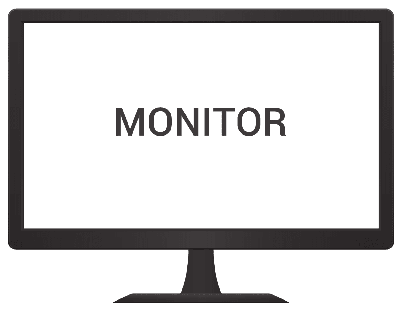 Television monitor vector clipart