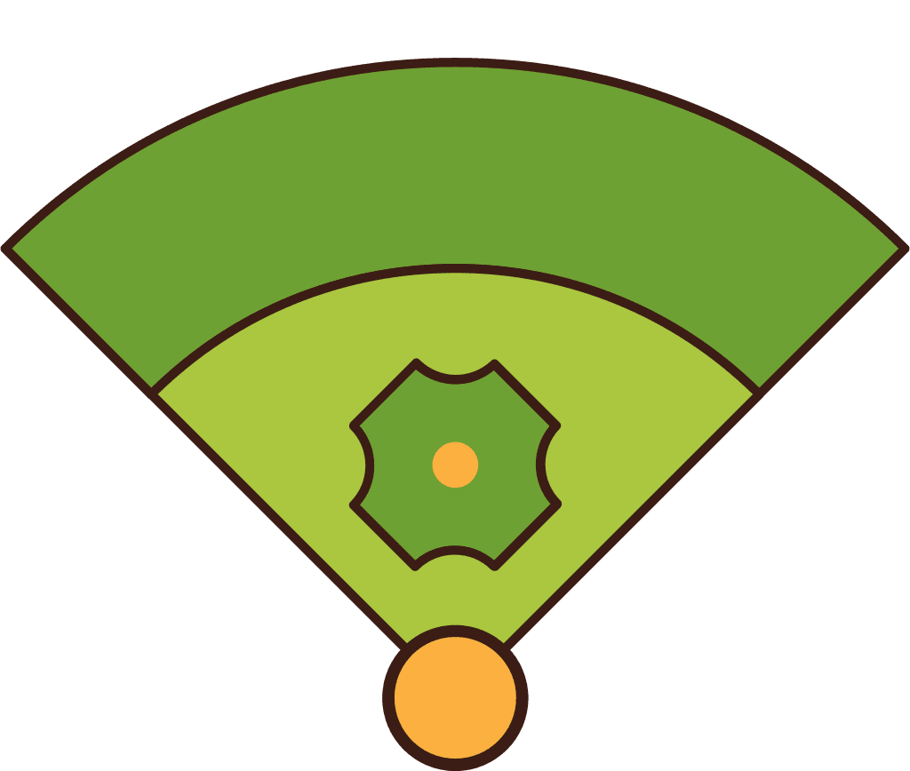 Page baseball field corner vector art and graphics for clipart