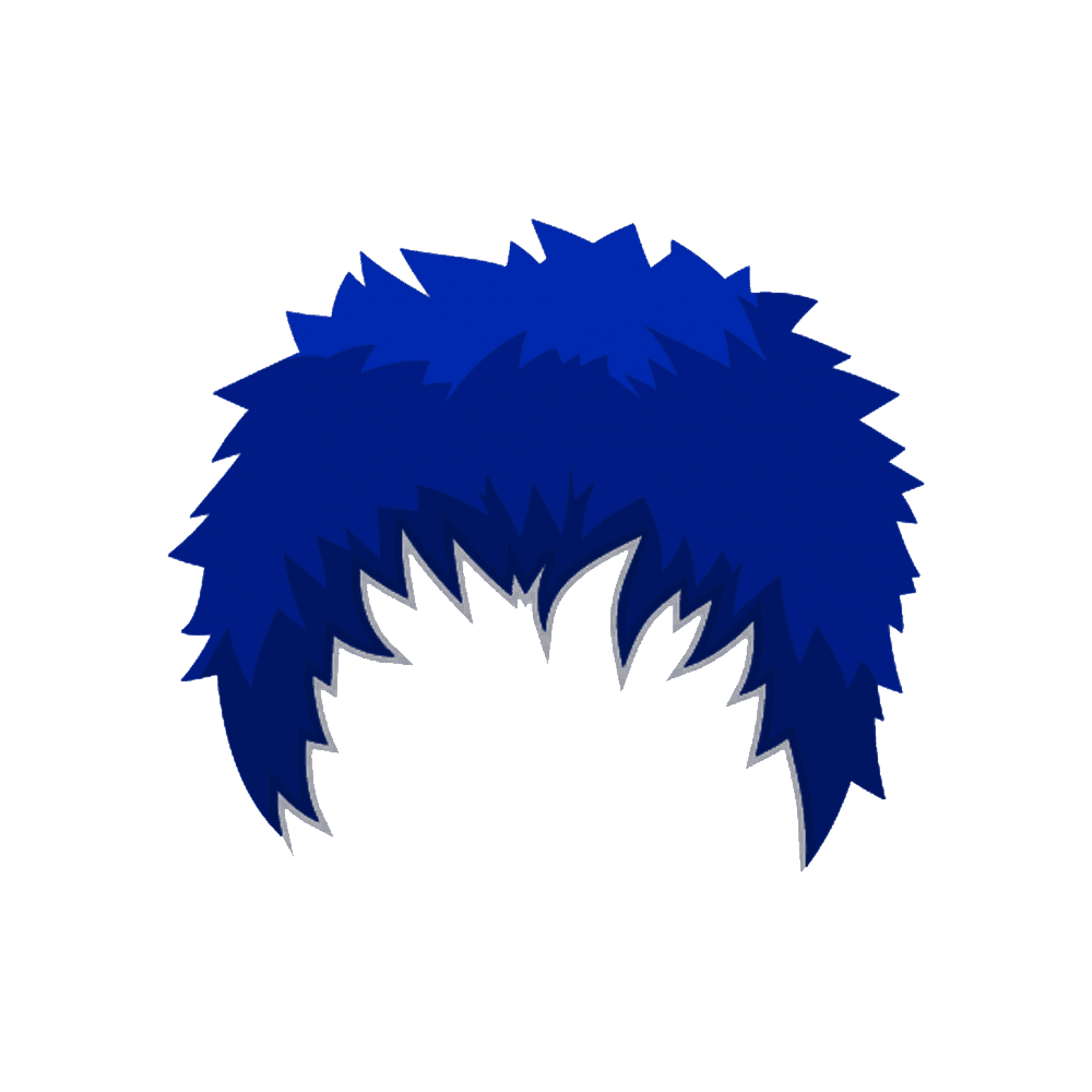 Blue hair images hd photo clipart