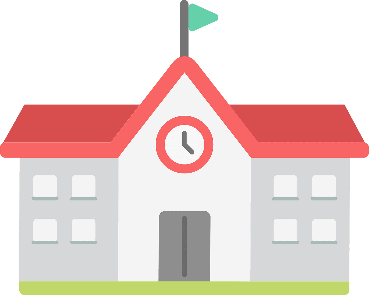 College building vector clipart images 4