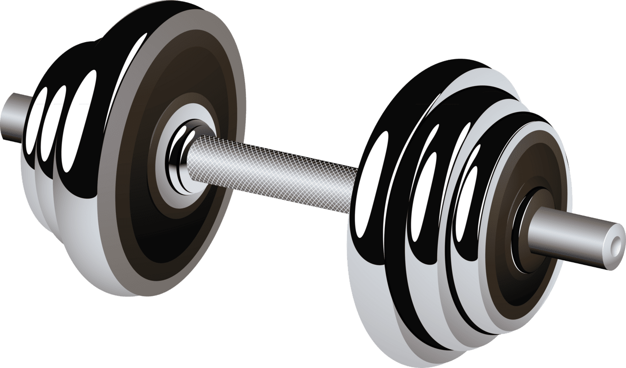 Dumbbell image size clipart